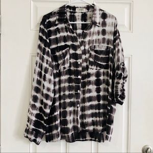 Four Dreamers Tie Dyed Blouse Size Large GUC